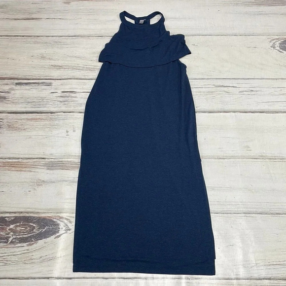 Sweaty Betty Holistic Max Layered Jersey Dress Navy Blue Size Small S - Picture 12 of 16